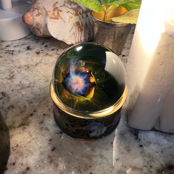 One of a Kind Glass Sphere Hold a galaxy in your hand! - Picture 8 of 10